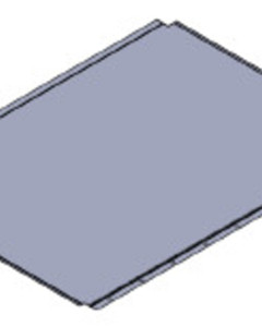 Cover 1206 cpl without curtain for curtain strip Zn275